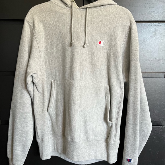 S Champion Reverse Weave Hoodie - Grey - Picture 1 of 3